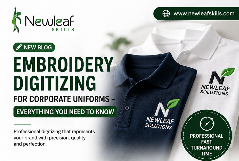 Embroidery digitizing for corporate uniforms